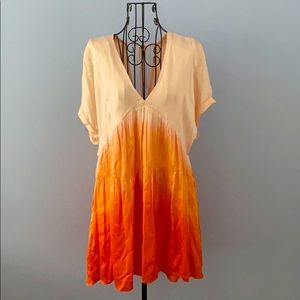 Orange Ombre Free People Dress
